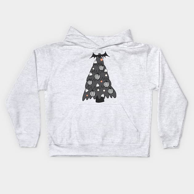 Goth Christmas Kids Hoodie by Milibella